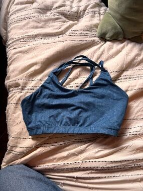 Asics Deep Blue Strappy Women's Sports Bra